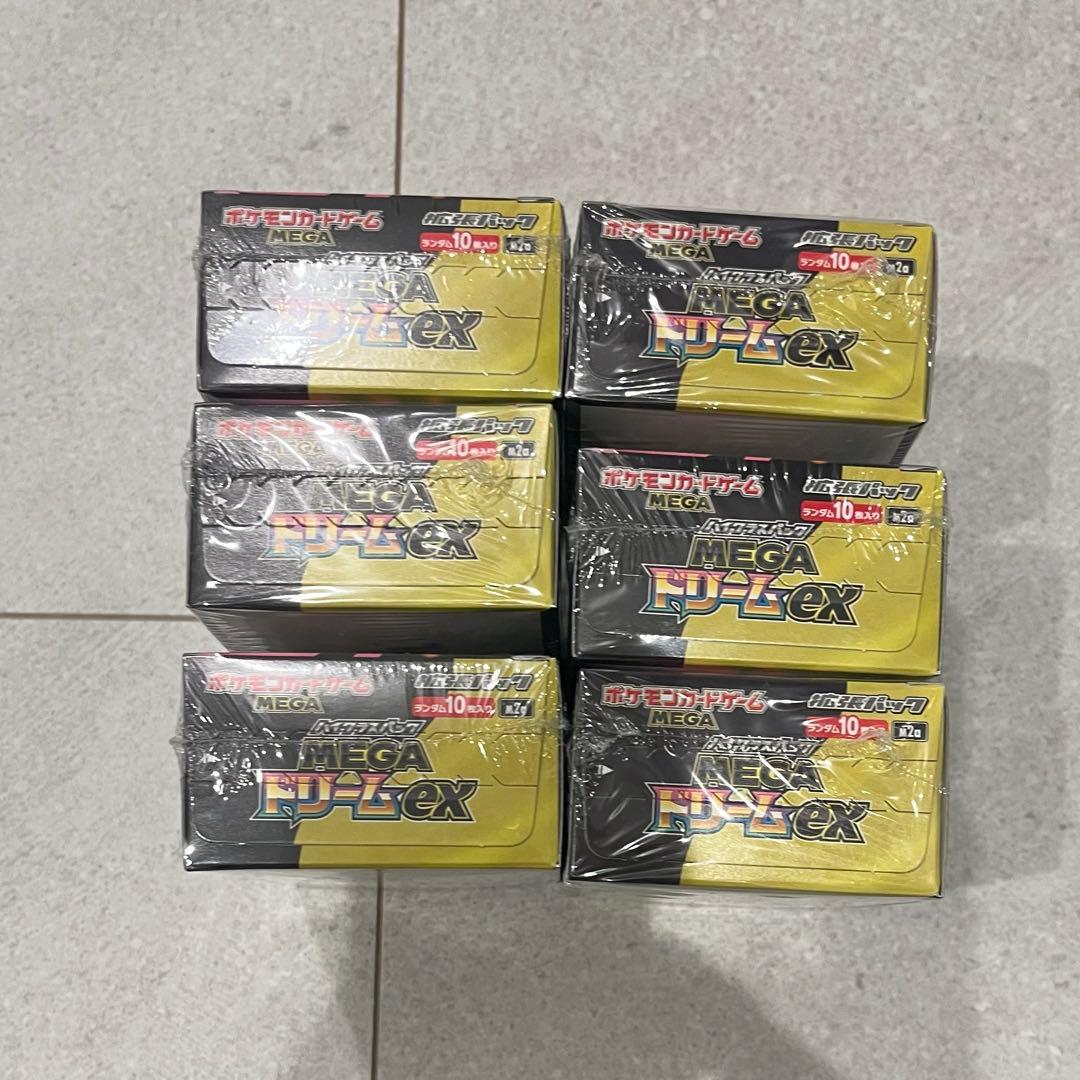 ポケモンカードゲーム MEGA ドリームex 6ボックス　シュリンク付き
