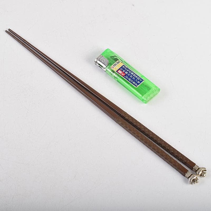 茶道具　御釜師　十二代　加藤忠三郎造　美津火箸　共布　共箱　V　R9411