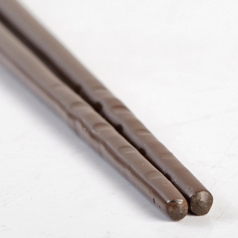 茶道具　御釜師　十二代　加藤忠三郎造　美津火箸　共布　共箱　V　R9411