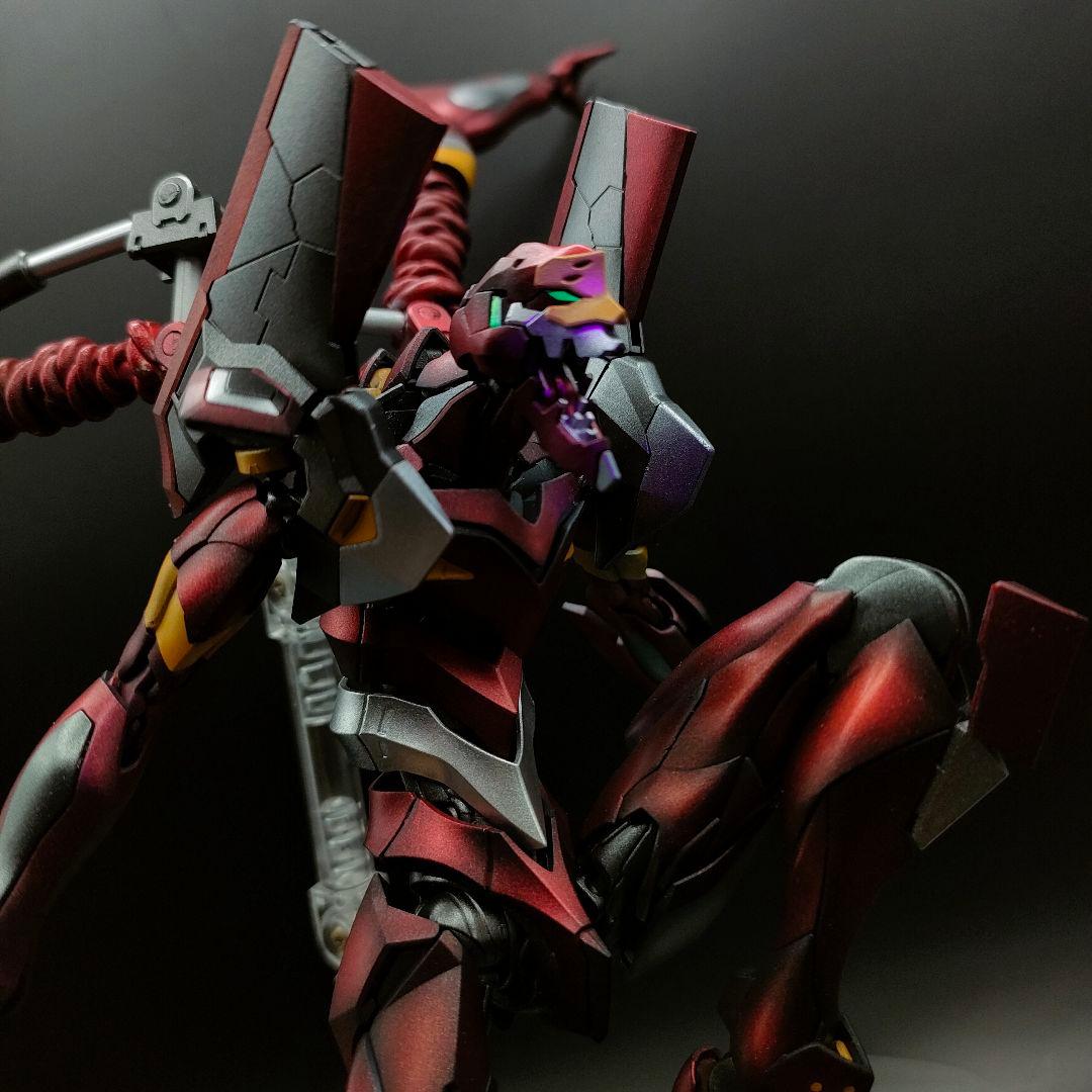 RGエヴァンゲリオン参号機　メタリック塗装　塗装完成品　プラモデル　アスカ