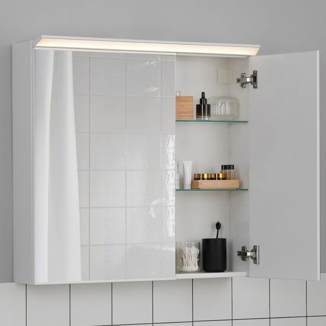 引取限定 IKEA Treasjon トリアショーン ミラーキャビネット