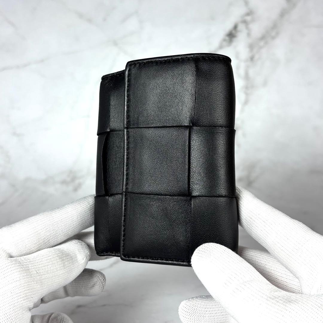 BOTTEGA VENETA ブラック 3つ折り 財布 カセット