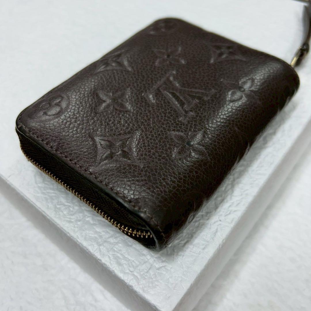 【極美品】ルイヴィトン　ジッピー　パース　アンプラント　ダークブラウン