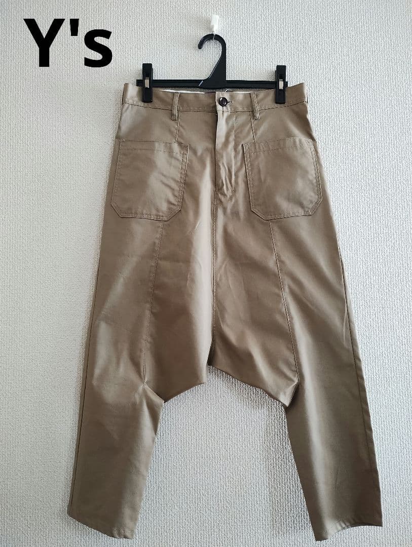 【新品タグ付き】Y's ワイズ ベージュ サルエルパンツ