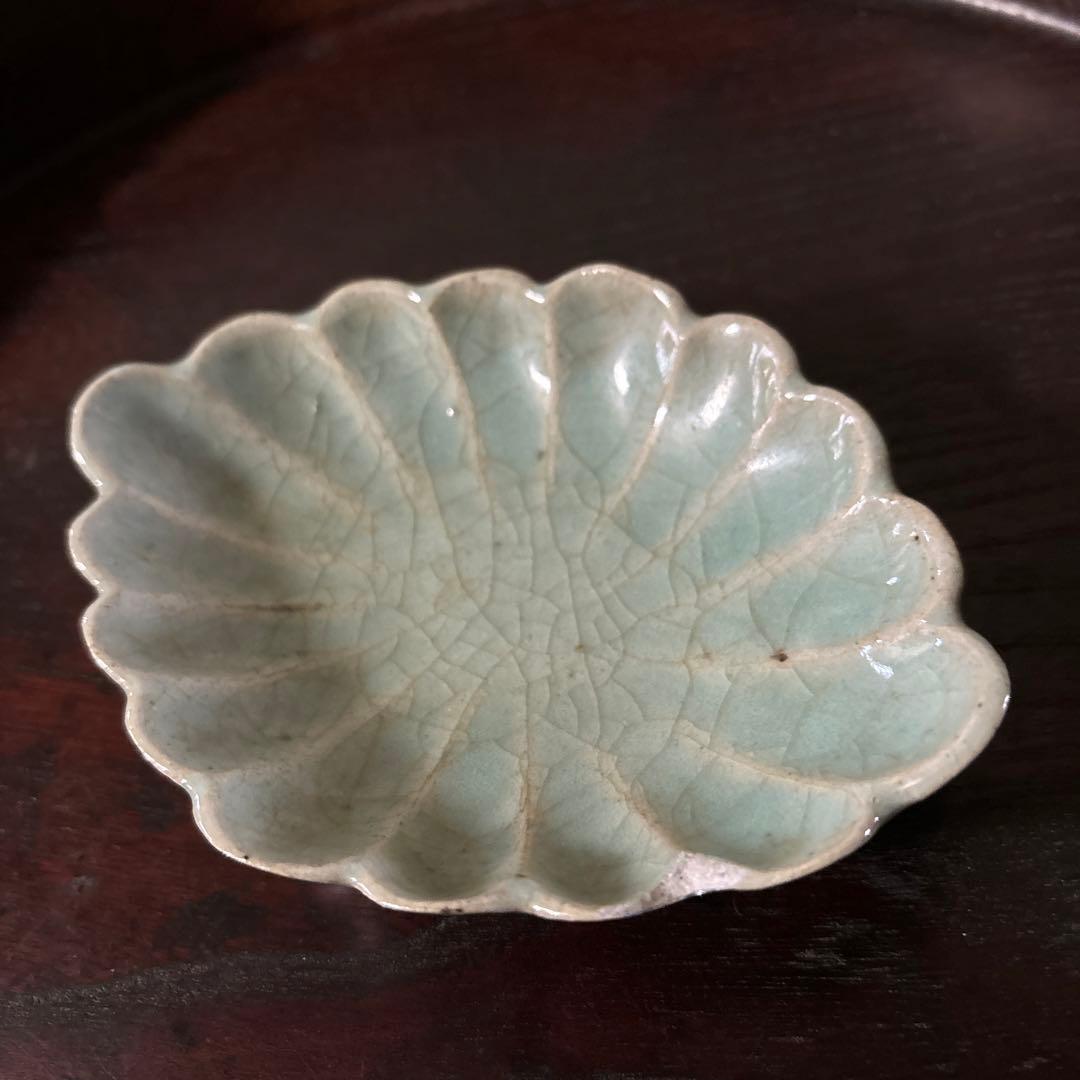 古伊万里青磁小皿5枚　三田　波佐見　瀬戸　アンティーク　茶器　検:白洲正子　李朝