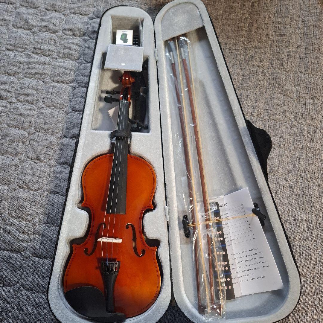 未使用 バイオリン本体 オレンジ色