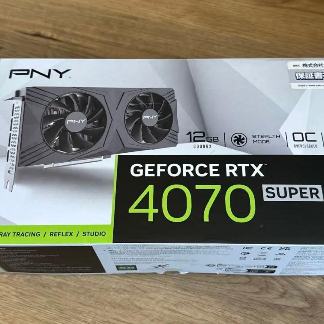 グラフィックボード・グラボ・ビデオカード PNY GeForce RTX 4070 SUPER 12GB