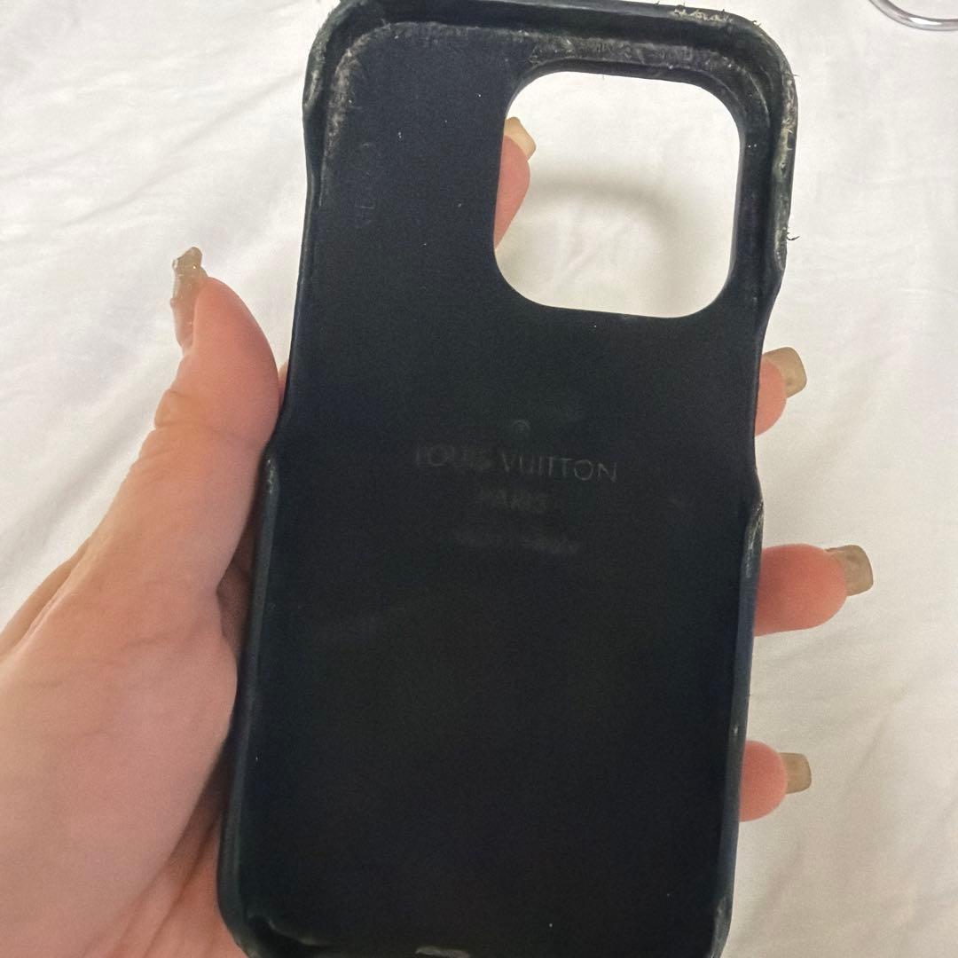 Louis Vuitton iPhoneケース レザー製 14プロ