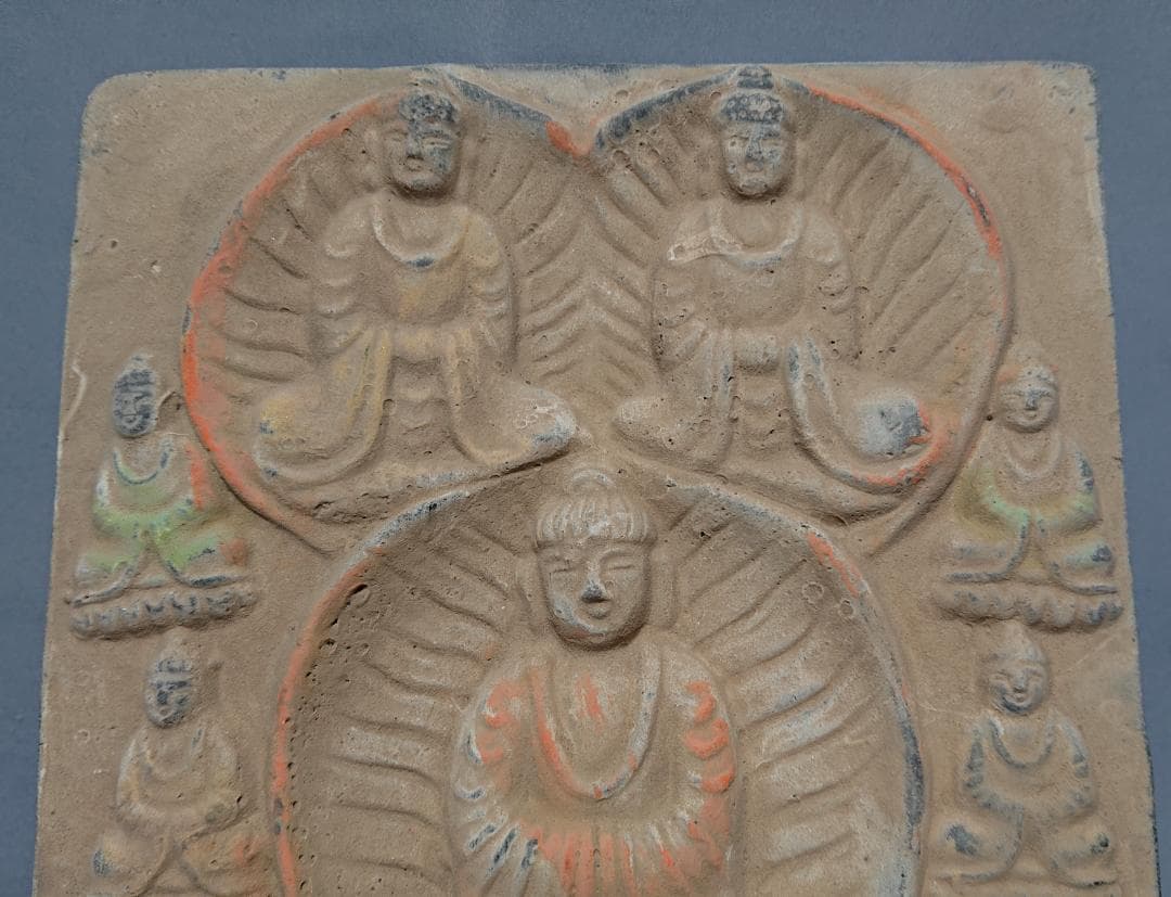 コレクター収集　仏教美術　曼荼羅　磚　（A）