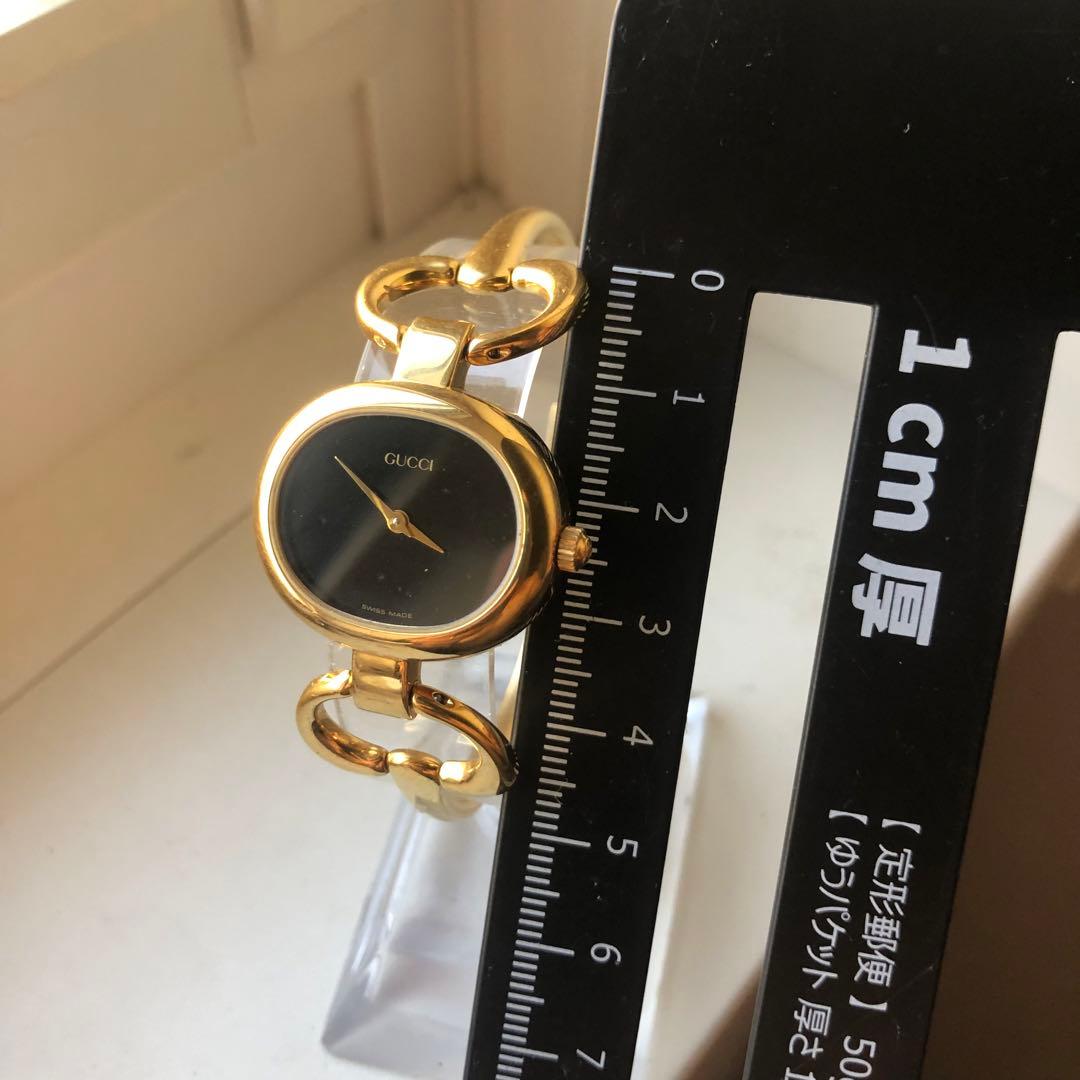 GUCCI 1600 電池新品　ゴールド 腕時計 チェーンリンクデザイン