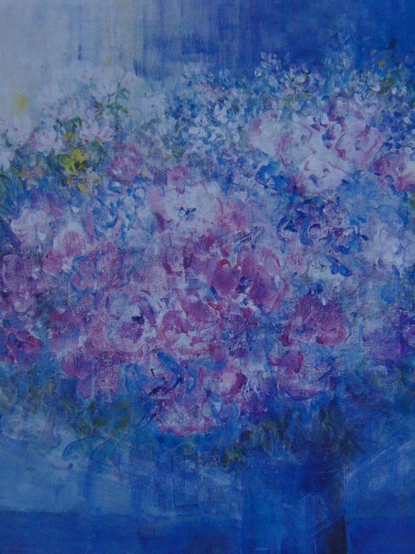 金登美、【想う】、希少な額装用画集より、新品額装付、状態良好