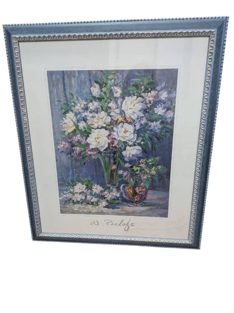 W. Roelofs 水彩画 花束