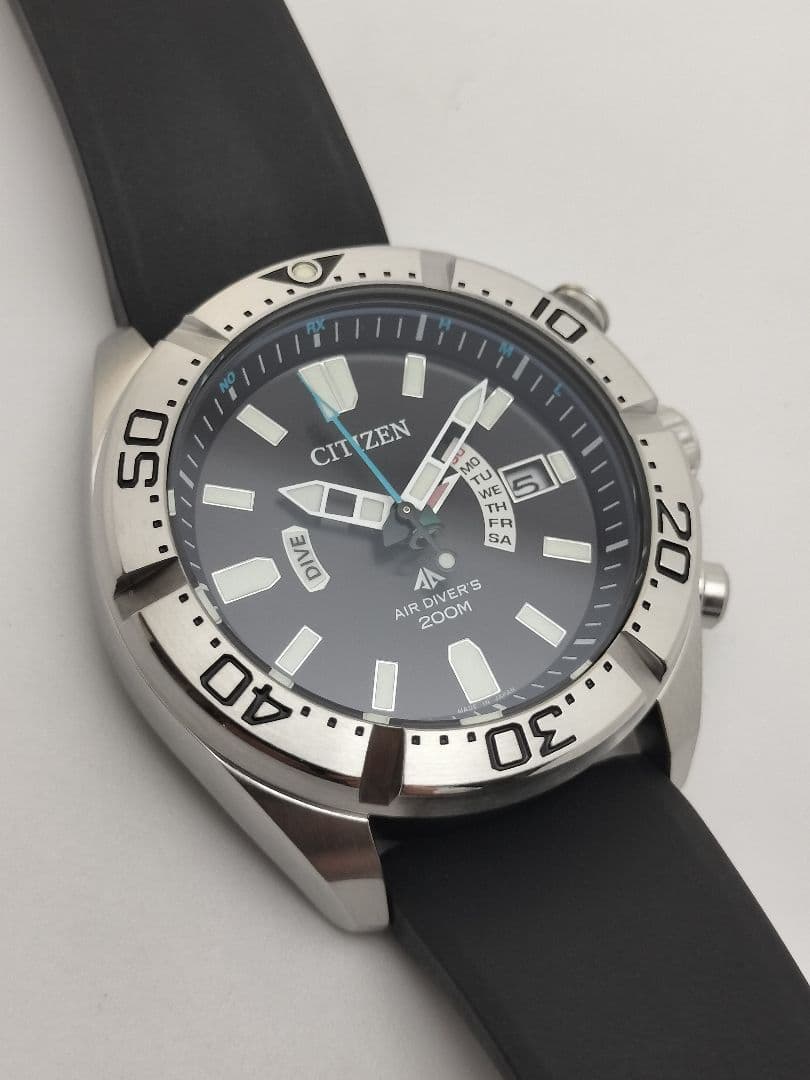 美品　電波時計　シチズン　プロマスター　ダイバー機能　電波ソーラー　H112