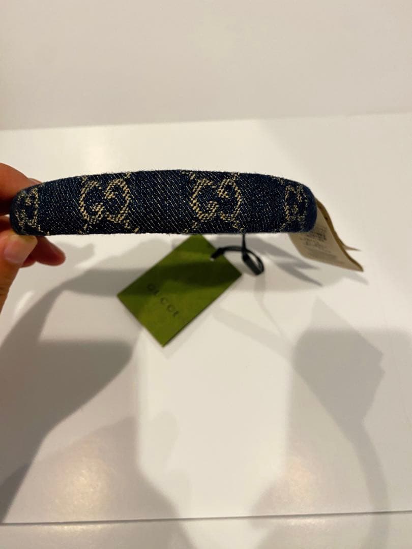 【タグ付・未使用】GUCCI GGデニム　カチューシャ