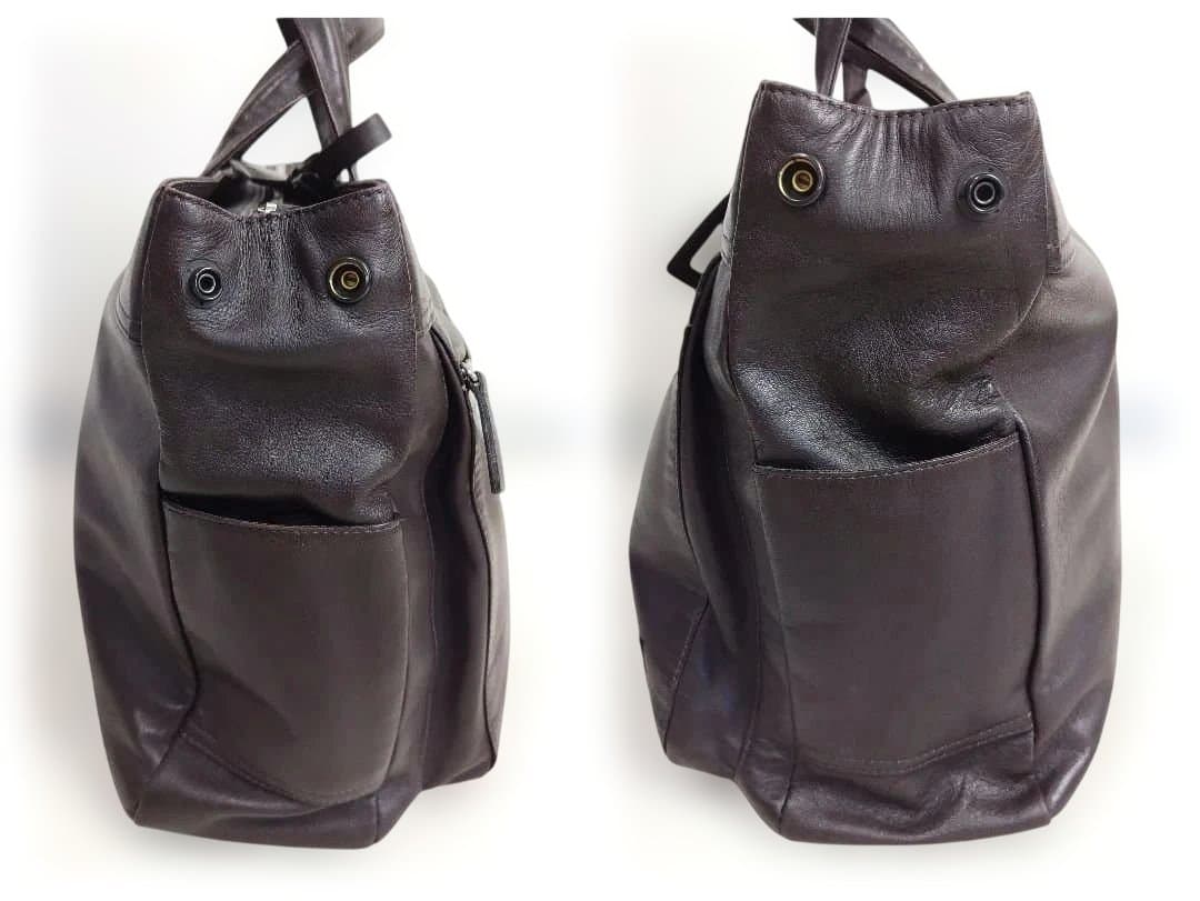 極美品✨PORTER / タウゼン オールレザー ブリーフケース ブラウン