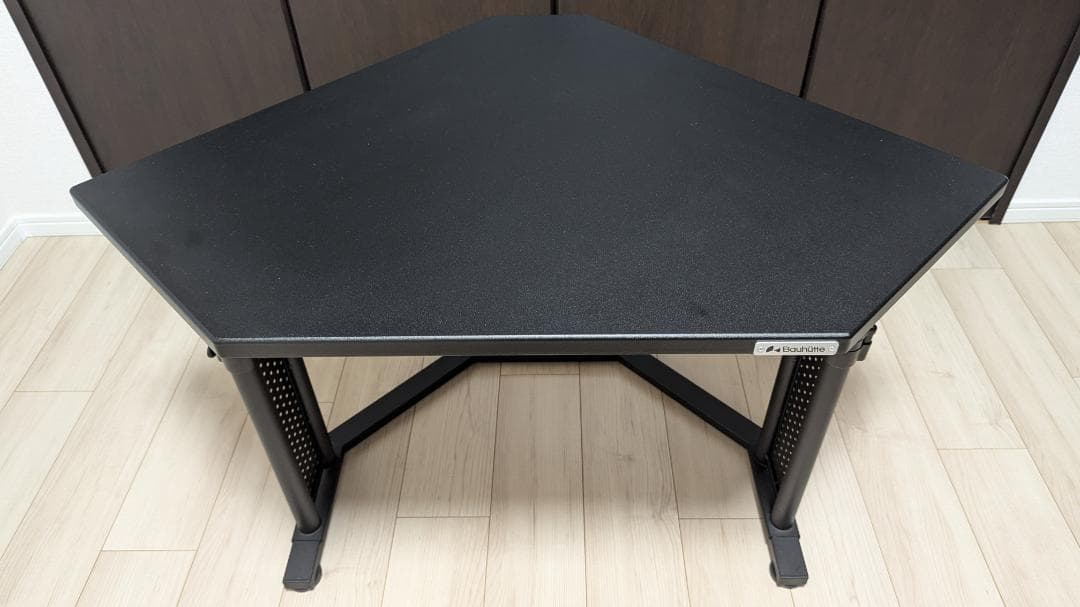 Bauhutte カドデスク 昇降式 ブラック BHD-700K-BK