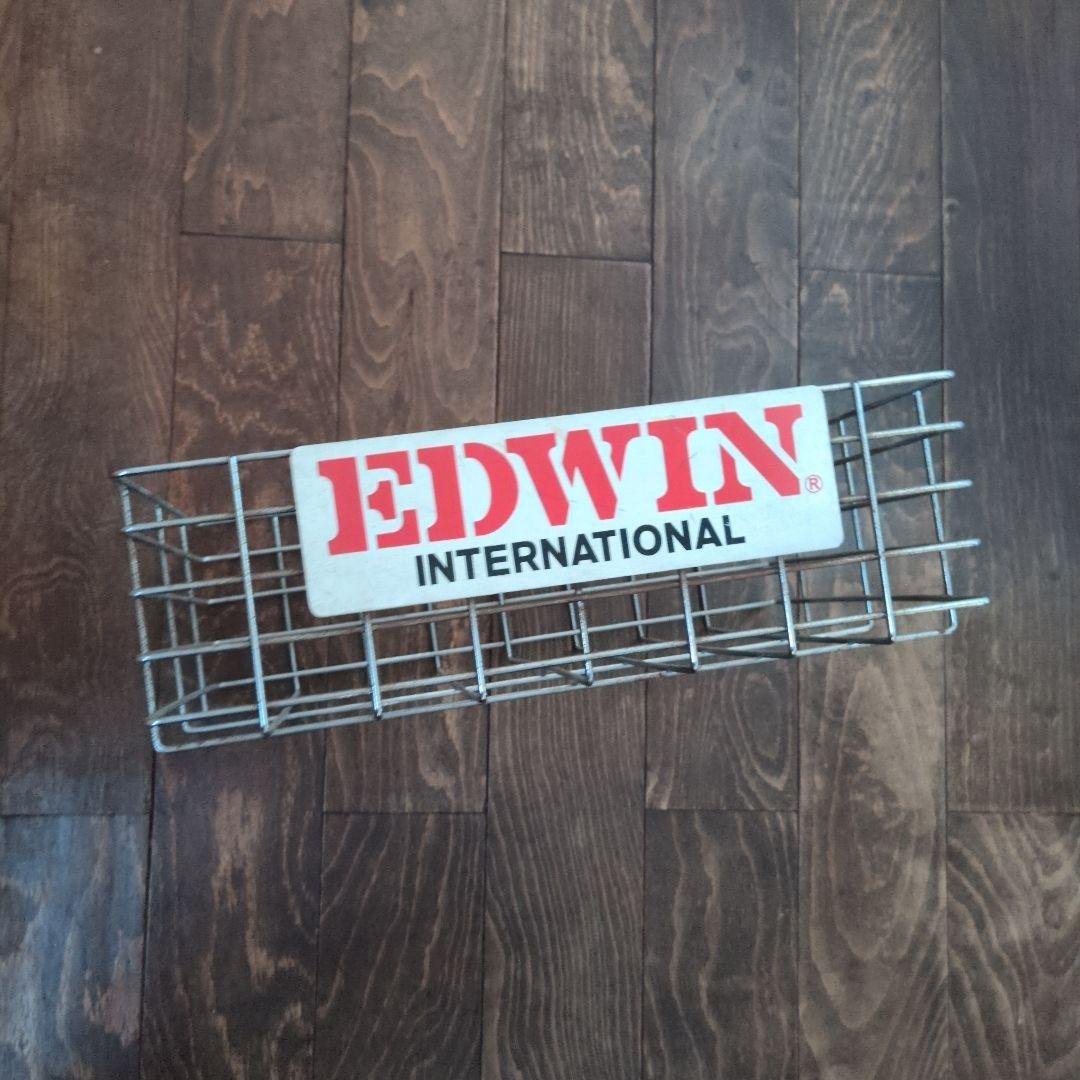 非売品 EDWIN ワイヤーバスケット スチール