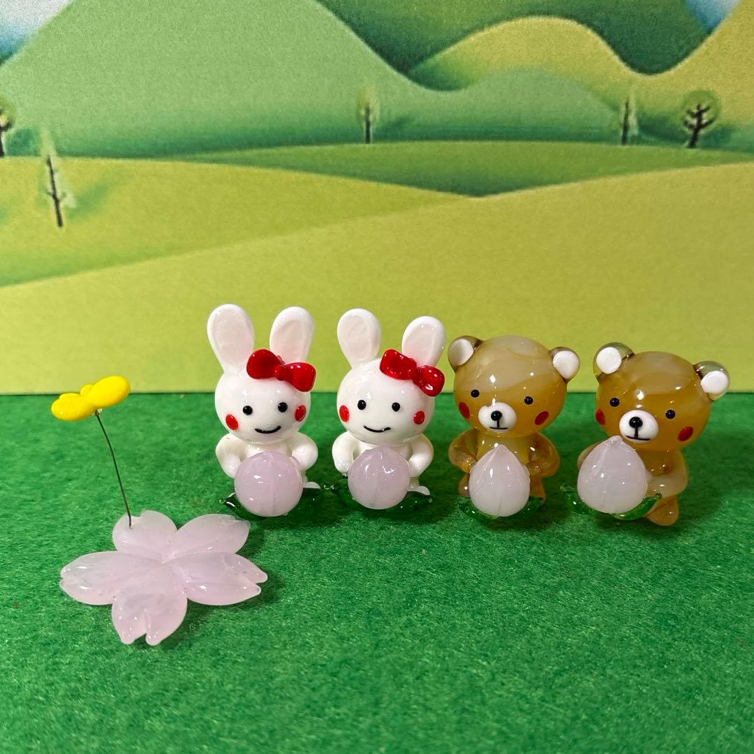 ロータス　ガラス細工　ミニチュア