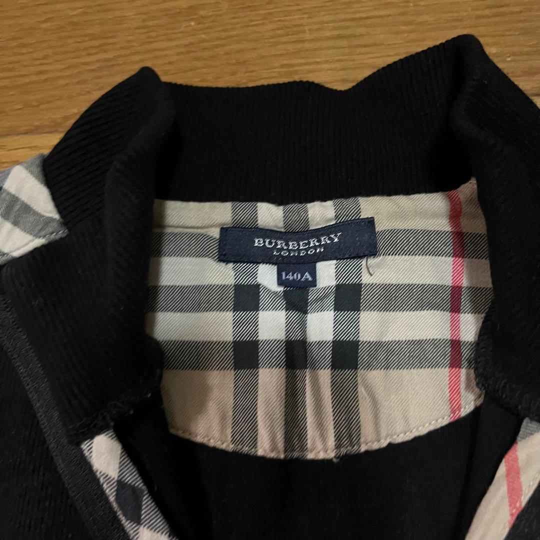 バーバリー　スウェット　キッズ　黒　ブラック　140A