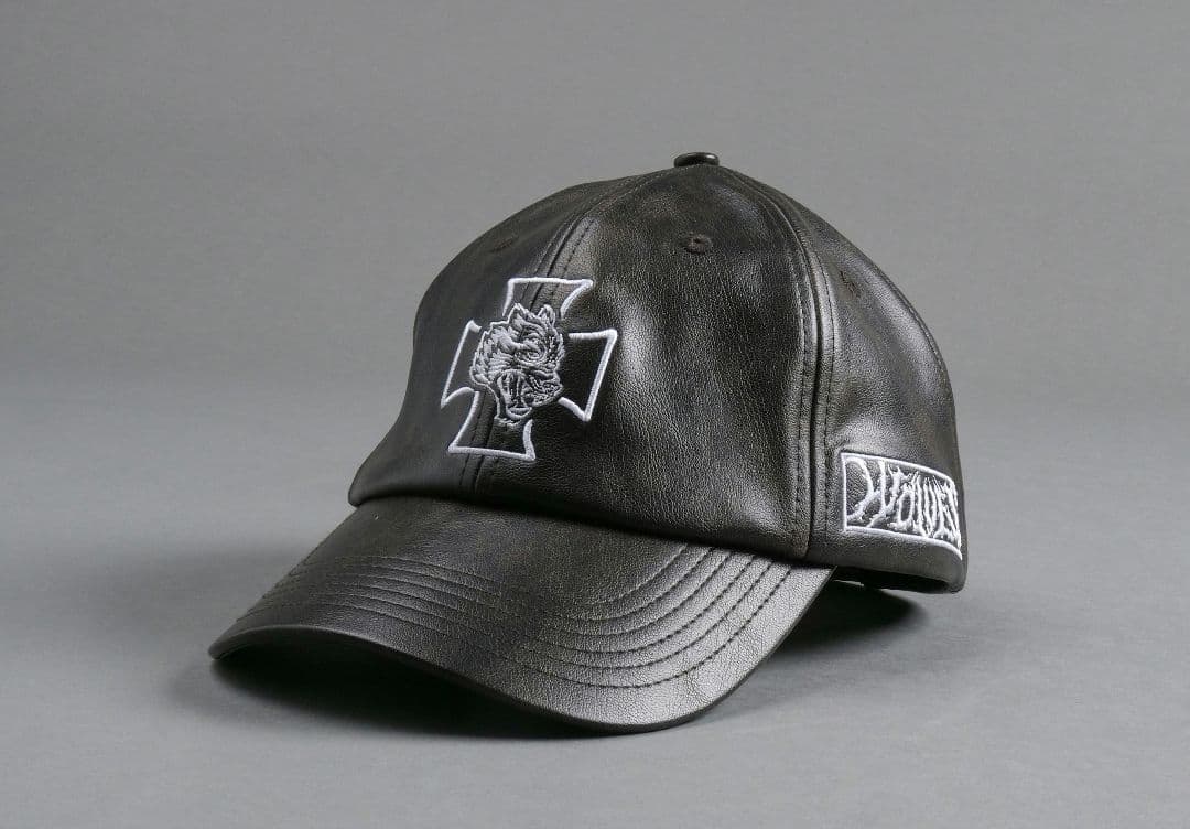 ニックさん専用フェイクレザークロスモチーフ キャップ &　wolves　cap