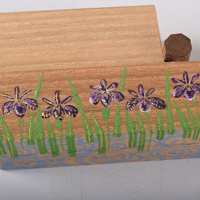 ふたば　茶道具　道場宗廣作　桐木地　八ッ橋香合　共箱　V　7834