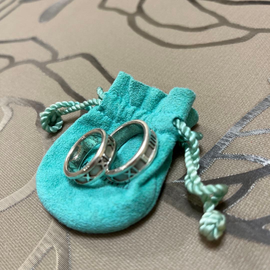 Tiffany & Co. シルバーリング 9号と１８号