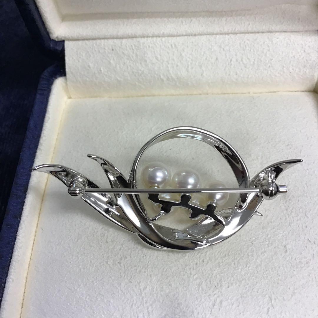 ❣️未使用❣️ Mikimoto ミキモト パールブローチ シルバー