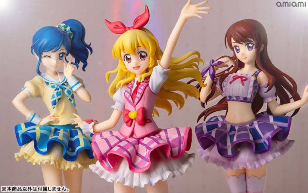 アイカツ　フィギュア　Lucrea 星宮いちご　霧矢あおい　紫吹蘭　Soleil