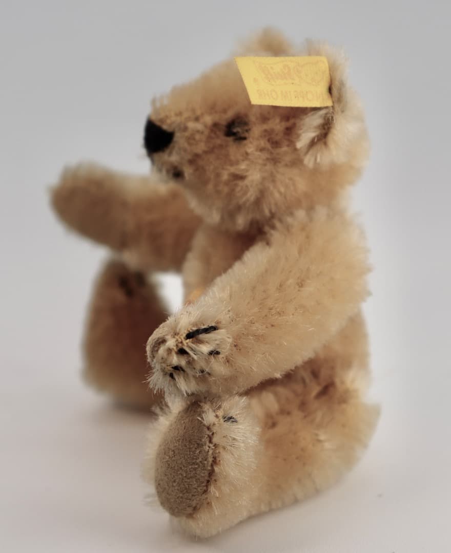 Steiff テディベア 1909年レプリカ・ブラス テディ黄色タグ9cm C