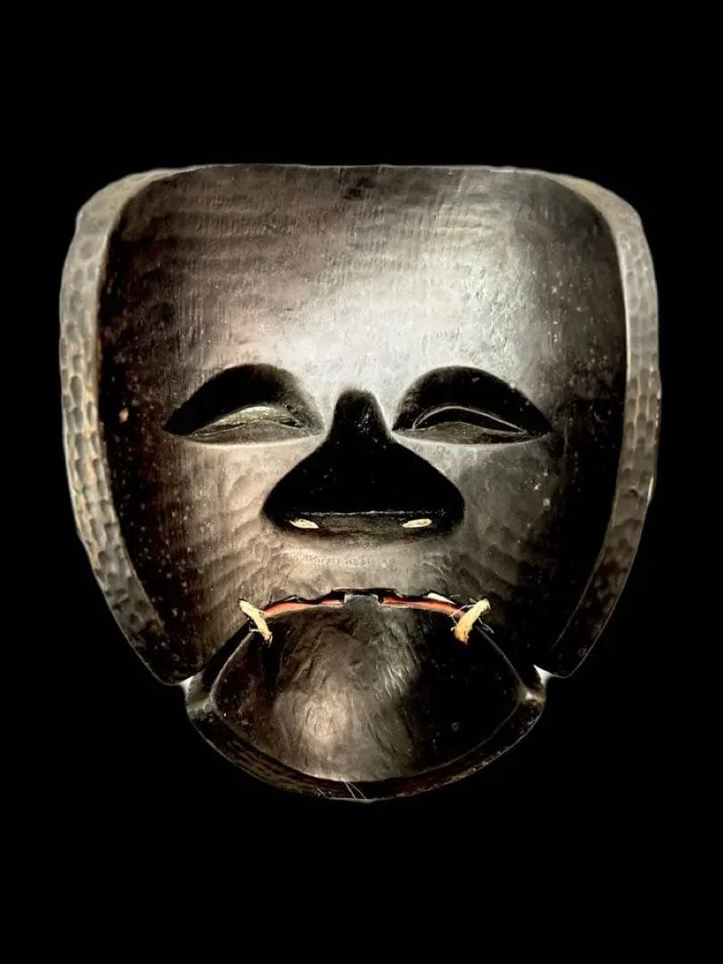 翁面 白式尉 能面 作者不詳 木彫り