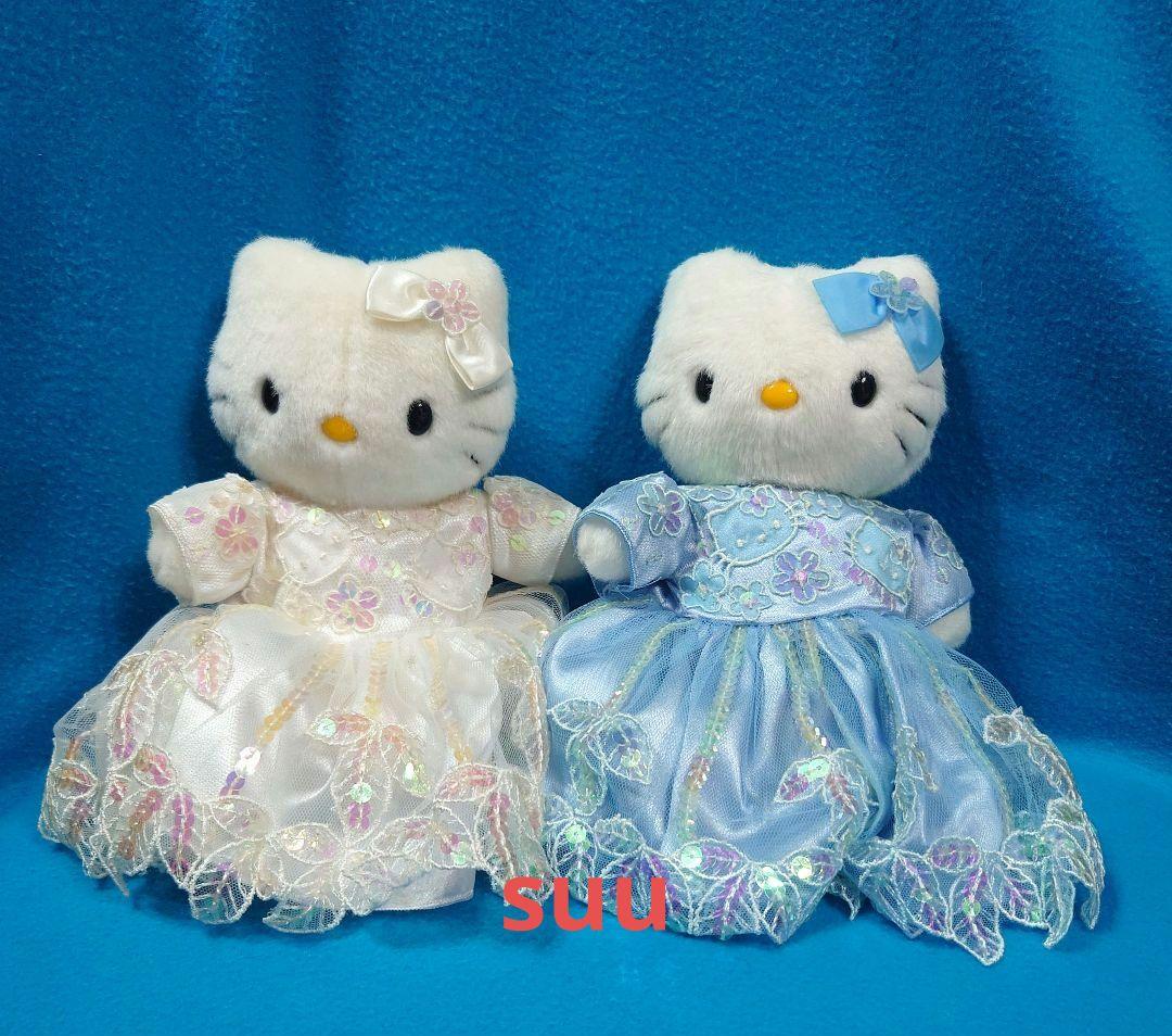 激レア♡ハローキティのぬいぐるみ♡刺繍とスパンコールドレス♡エルマン社2000
