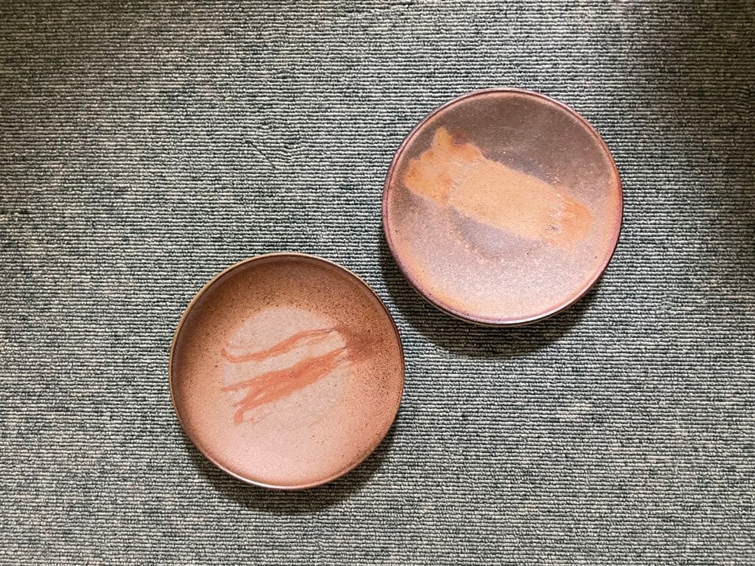 備前焼　大皿と取皿