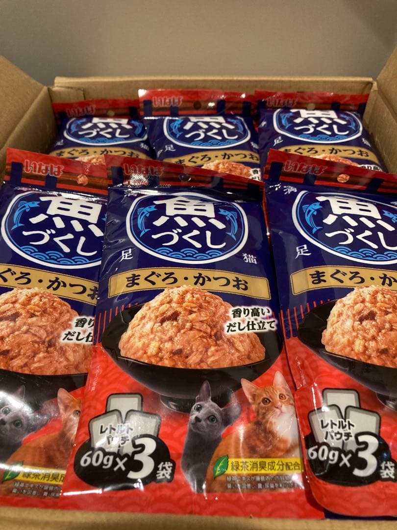 【2ケース】 まぐろ・かつお60g×144袋　ちゅーるごはん総合栄養食20本付