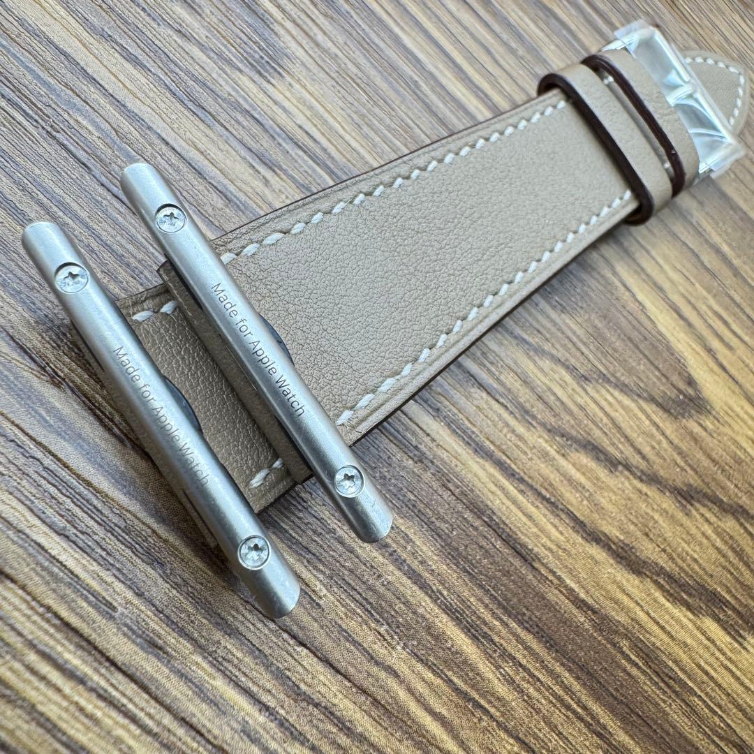 2228 Apple Watch エルメス　エトゥープ　HERMES レザー