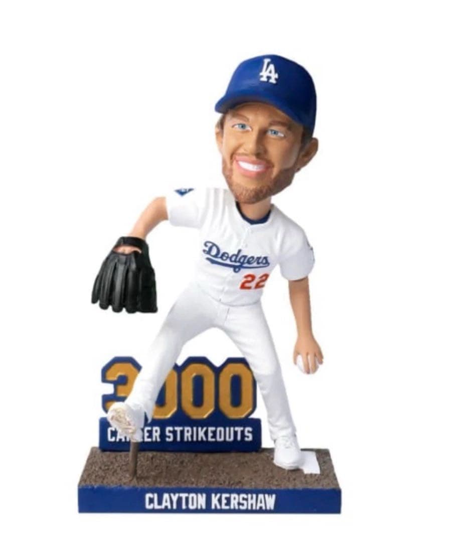 ドジャース・カーショー　3000奪三振ボブルヘッド　【9/20来場者配布品】