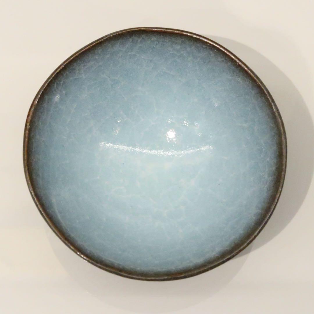 【茶道具】猪飼祐一作　青磁　盃