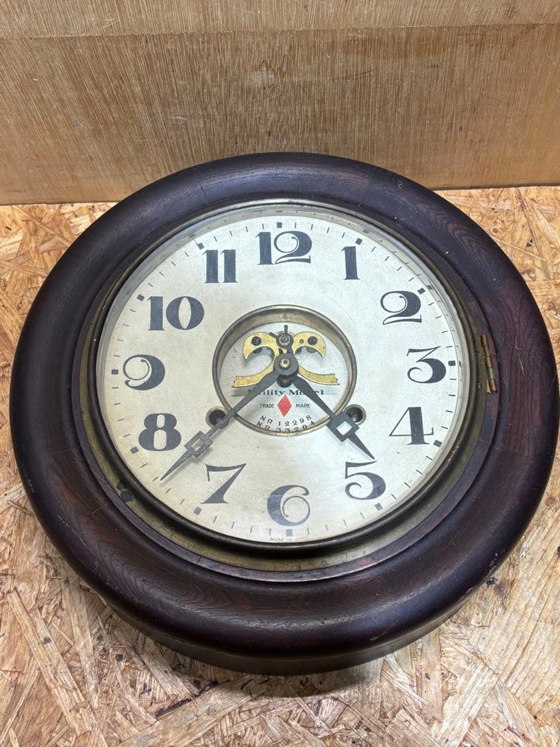 大正 昭和 レトロ 赤菱式 改良 掛け時計 ボンボン時計
