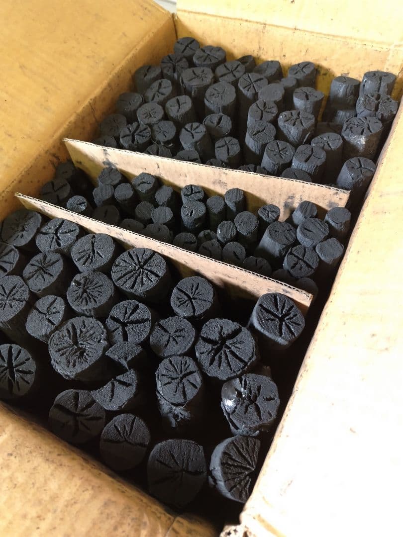 御茶用道具炭　茶道炭　 円筒形炭 　約12kg