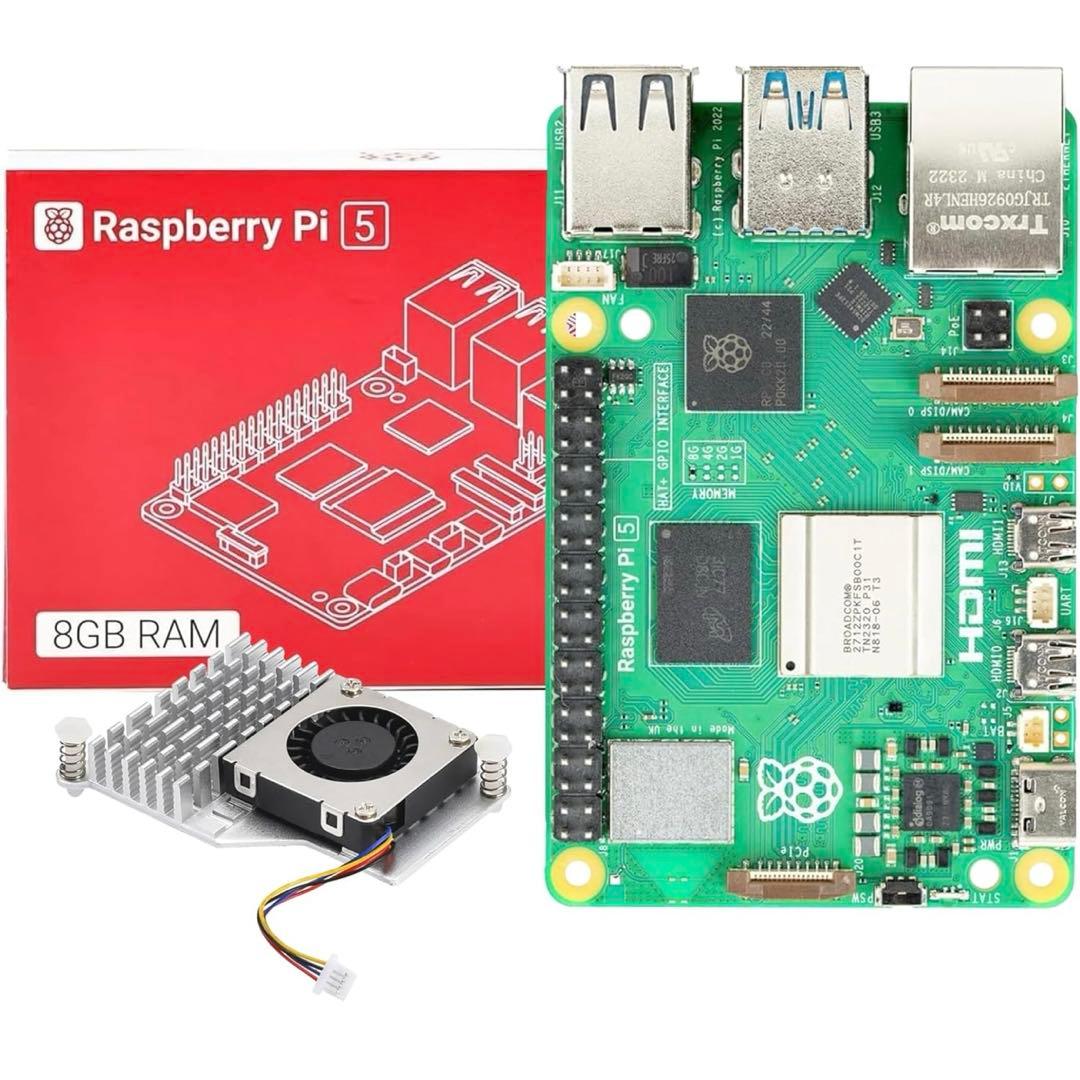 Raspberry Pi 5 ラズベリーパイ5 8GB アクティブクーラー