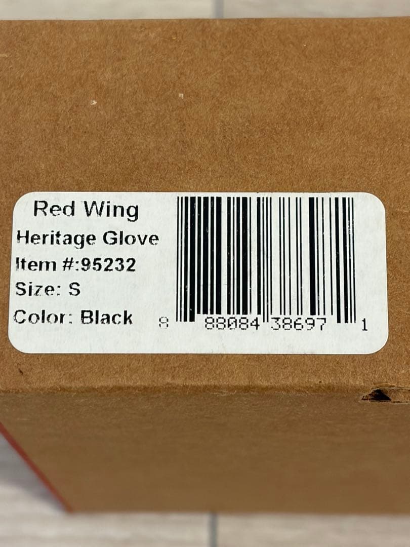 RED WING レッドウイング 裏地付き バックスキングローブ Black