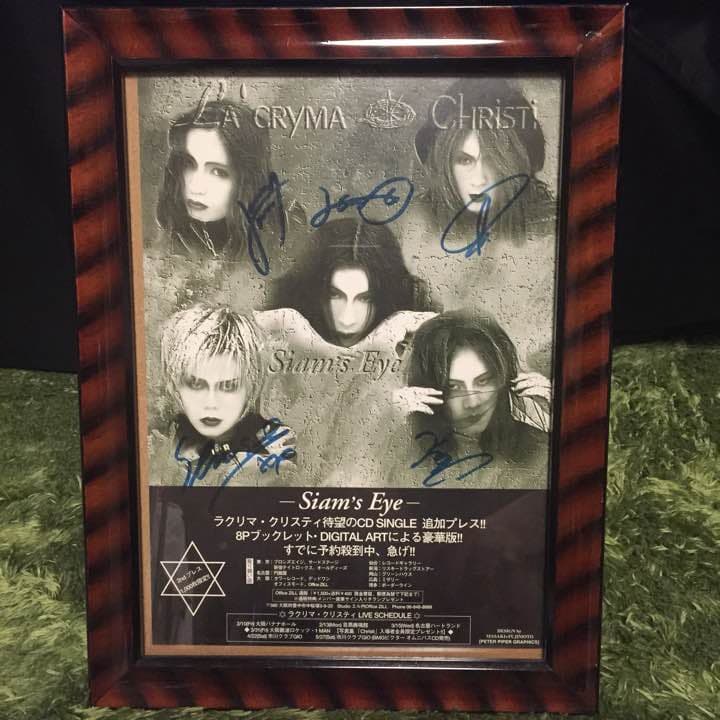 La'cryma Christi 直筆サインポスター