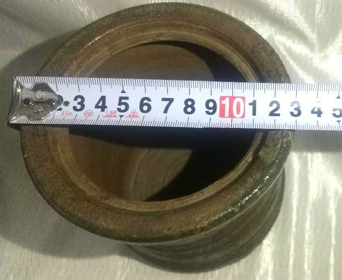 茶道具 【古備前水指】 共箱 水指 時代物 桃山744