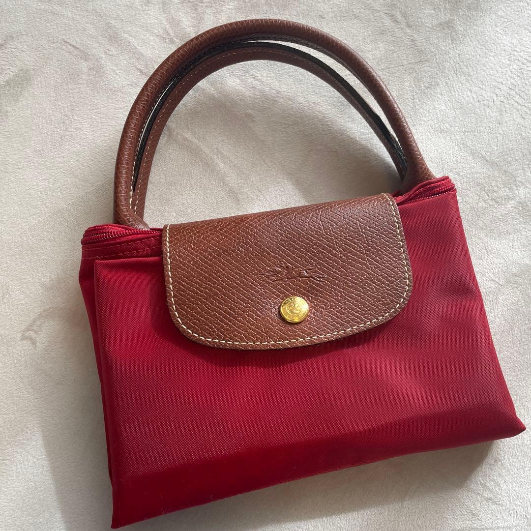 LONGCHAMP エッフェル塔 ル・プリアージュ　赤