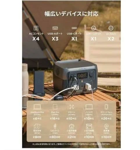 新品EcoFlow  2 Max ポータブル電源ZMR610-B-JP