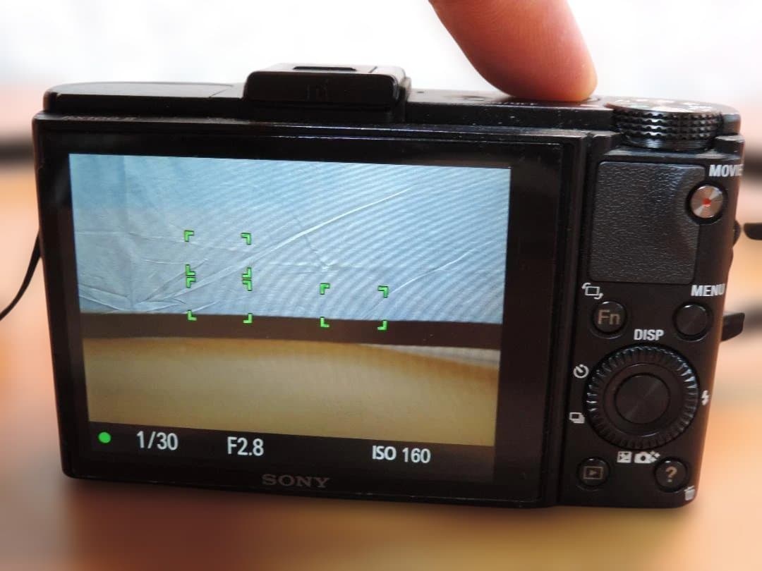 ソニー　デジカメ　RX100MⅡ　動作品　本体/バッテリー/SD　383K☆