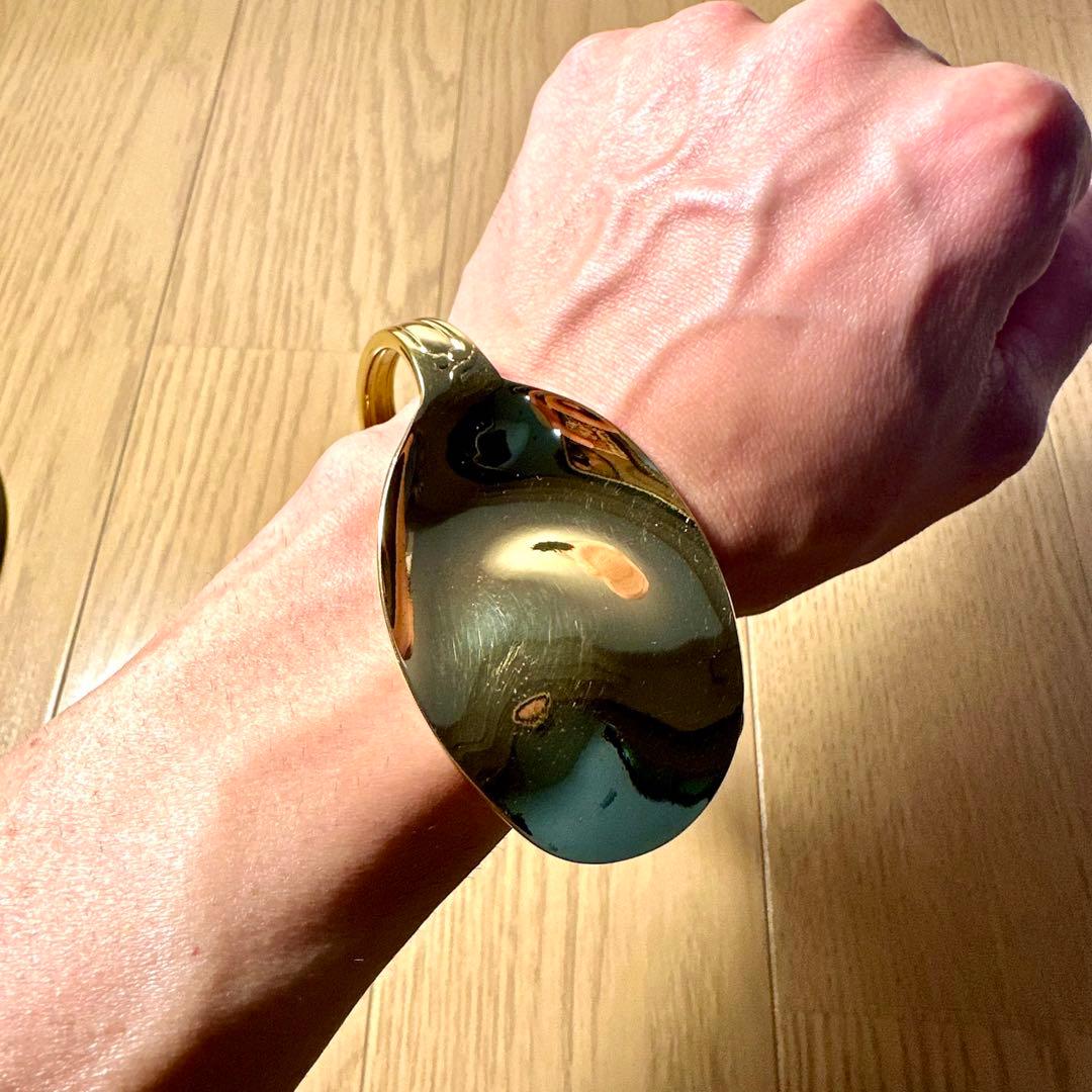 名作　希少　maison margiela スプーンバングル