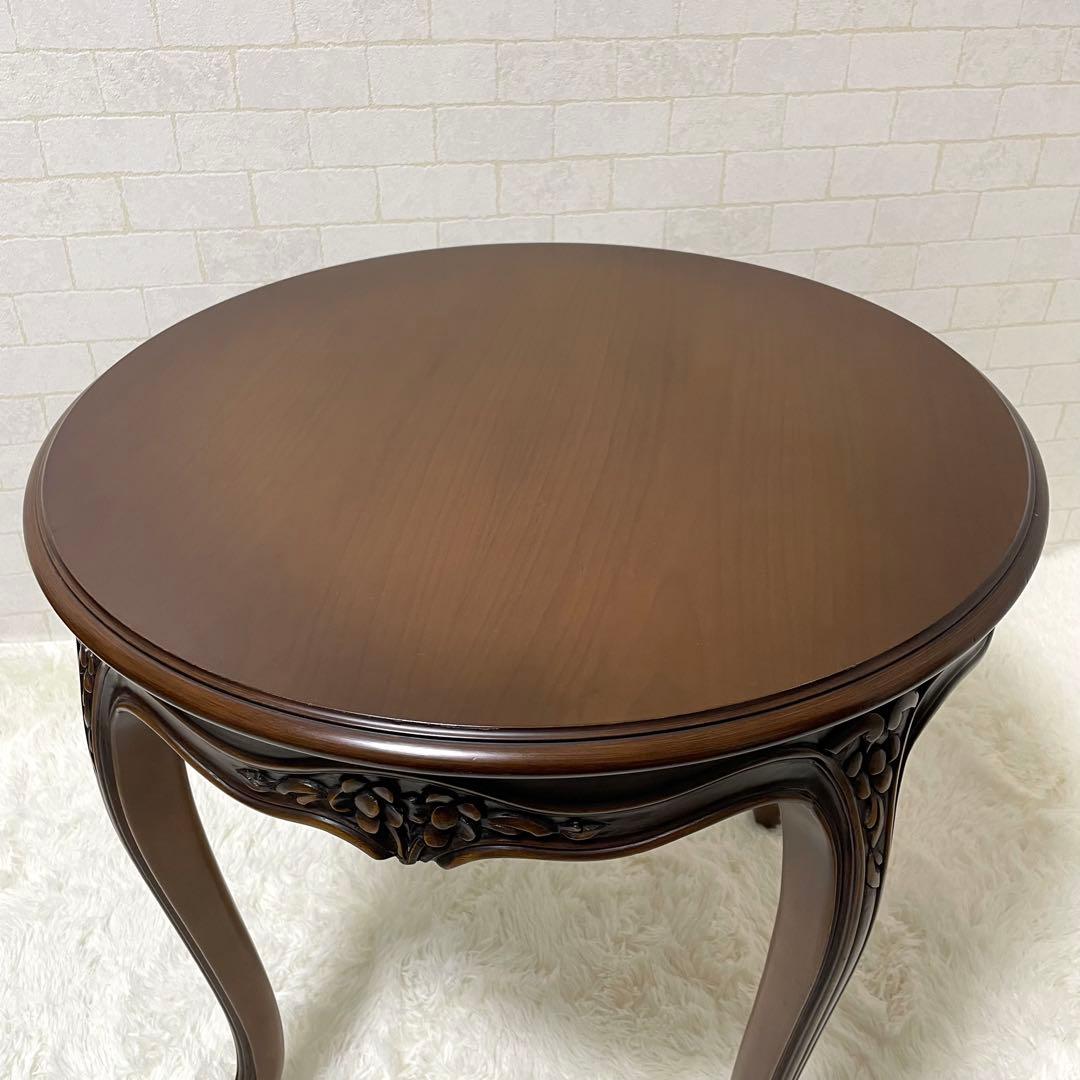 カリモク　ドマーニシリーズ　GMGH520○ / ルイ15世 丸型サイドテーブル