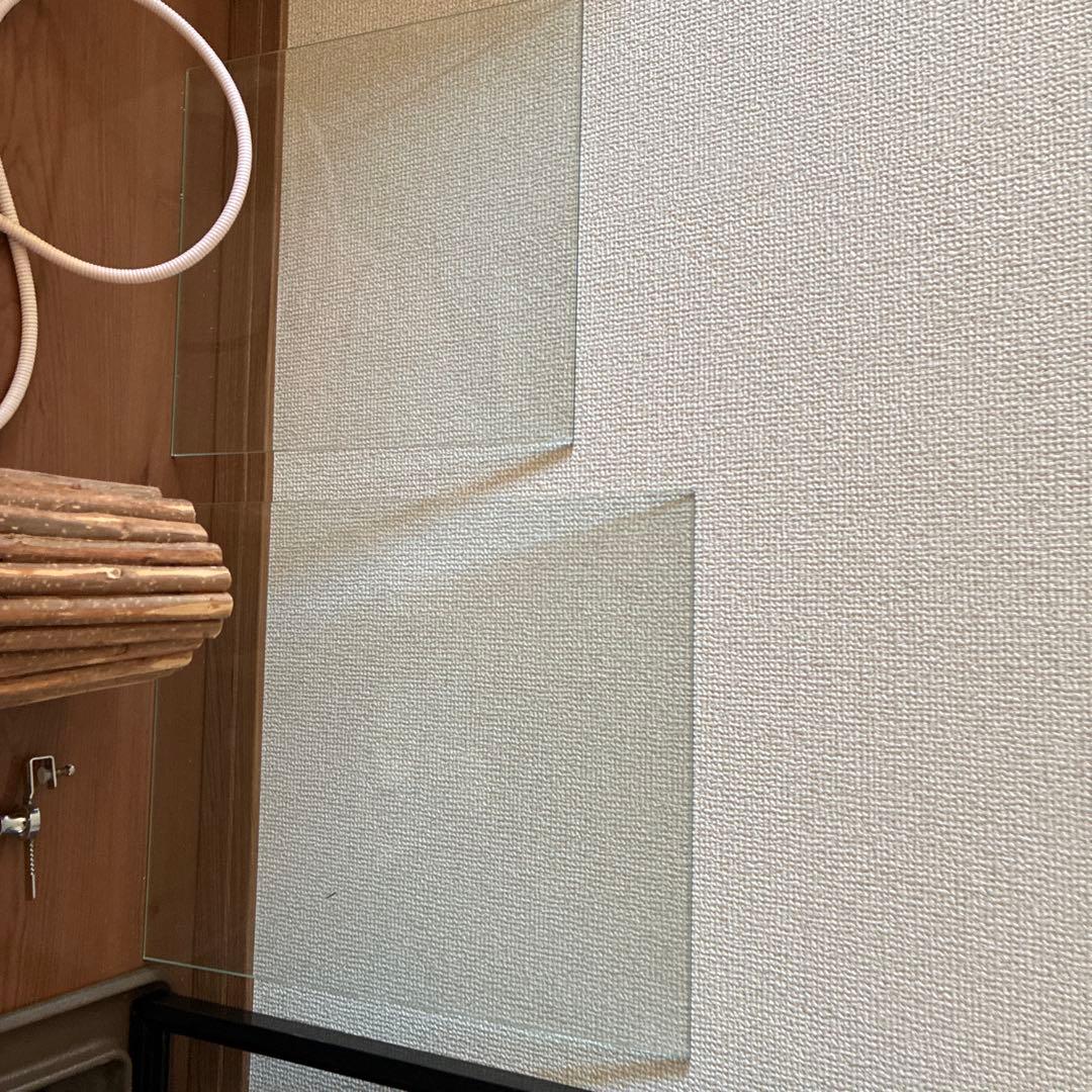 中型飼育ケージ 組み立て式 黒　ガラス製