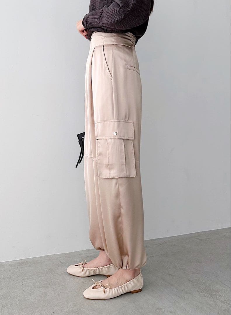 完売　未使用タグ付❤︎LOUNIE❤︎ルーニィ 大人気 新品 サテン カーゴパンツ