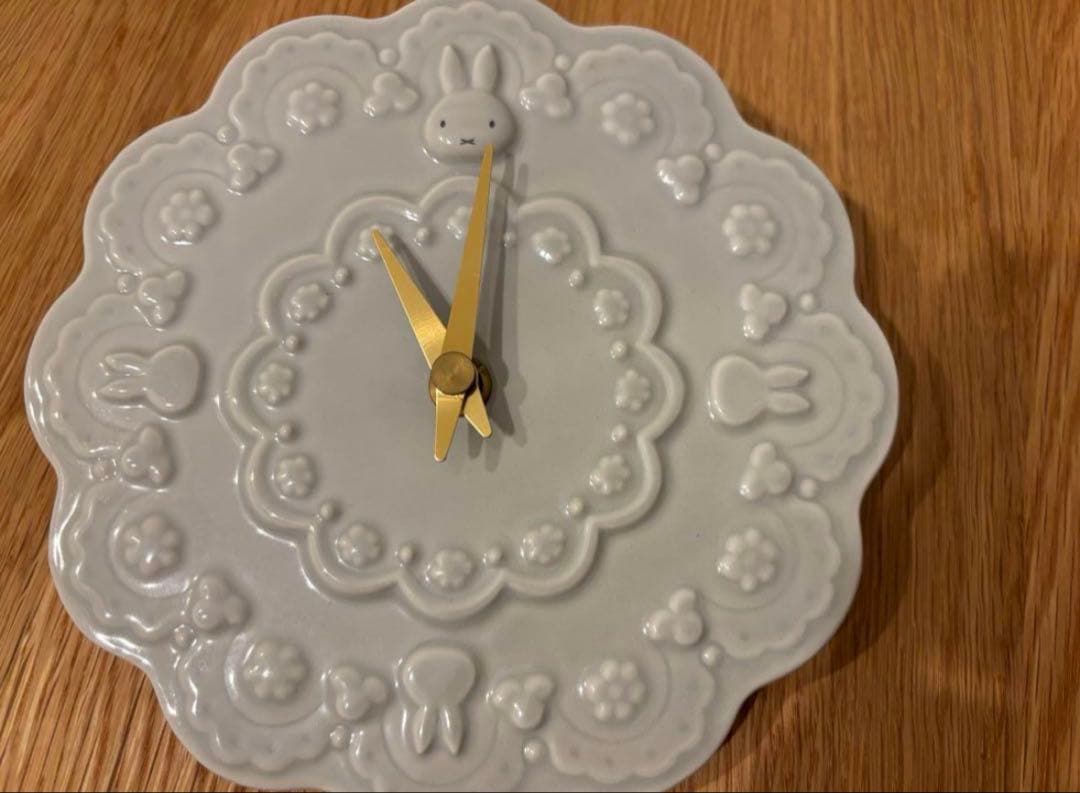 【あすか】フラワーミッフィー限定・お花の掛け時計